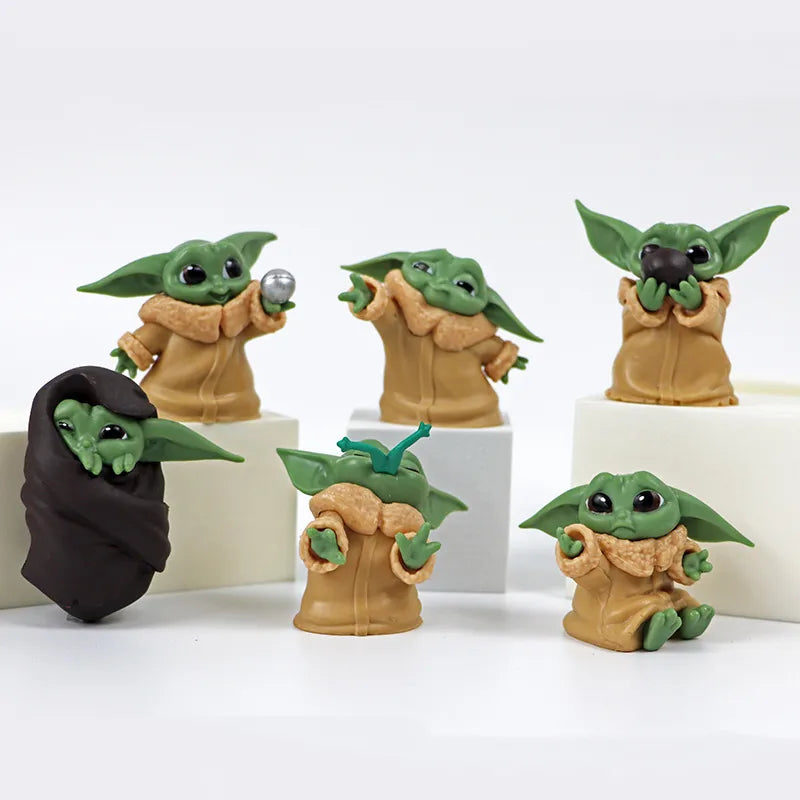 Mestre bebê yoda 4-6cm , PVC