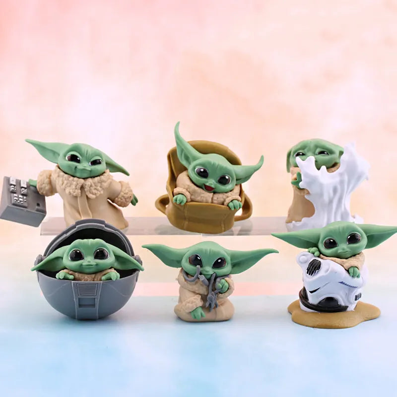 Mestre bebê yoda 4-6cm , PVC