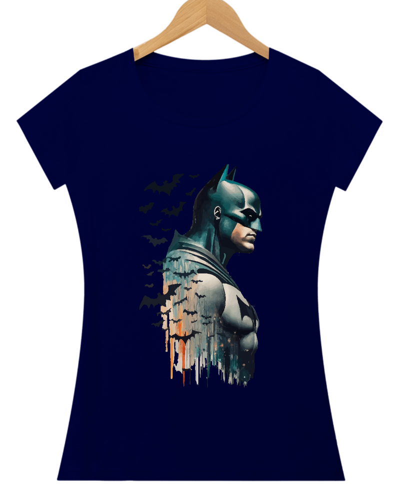 Camiseta baby long feminina Batman