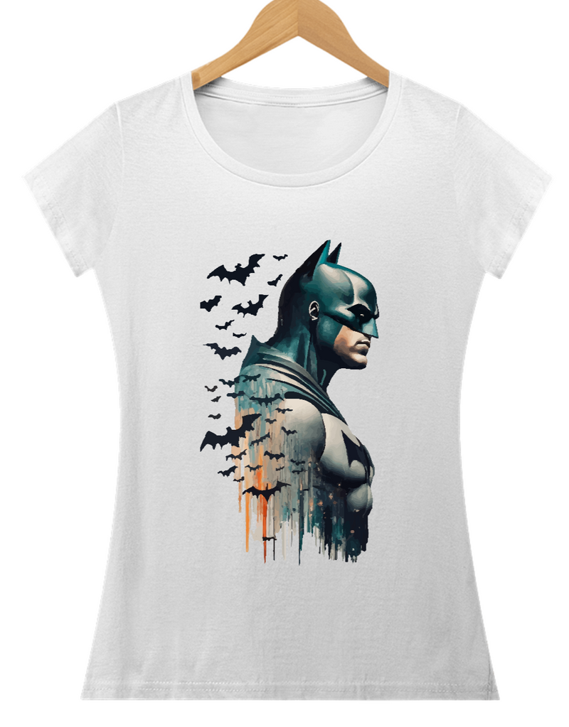 Camiseta baby long feminina Batman